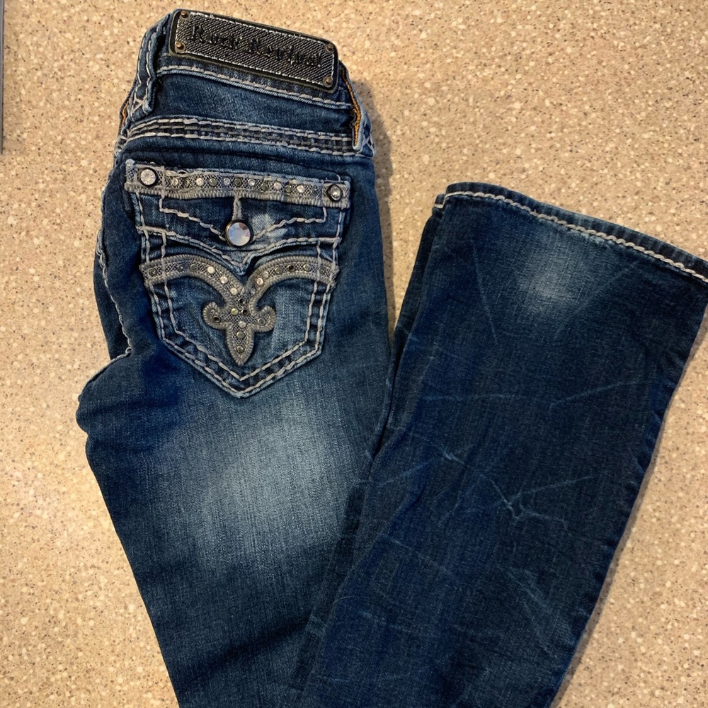 rock revival slim boot size 24